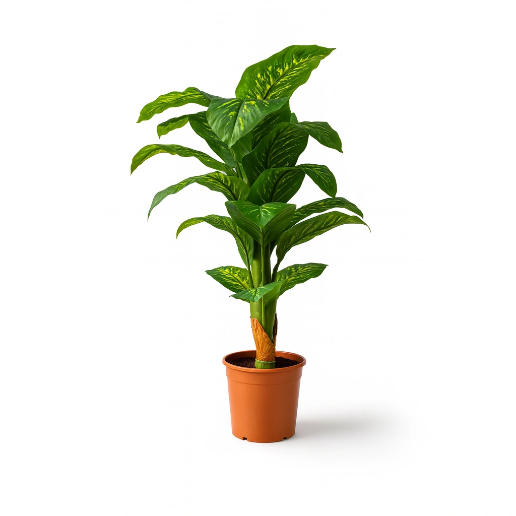 Artificial Dieffenbachia in Pot