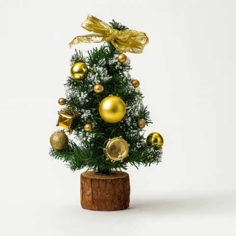 golden-mini-christmas-tree-decor