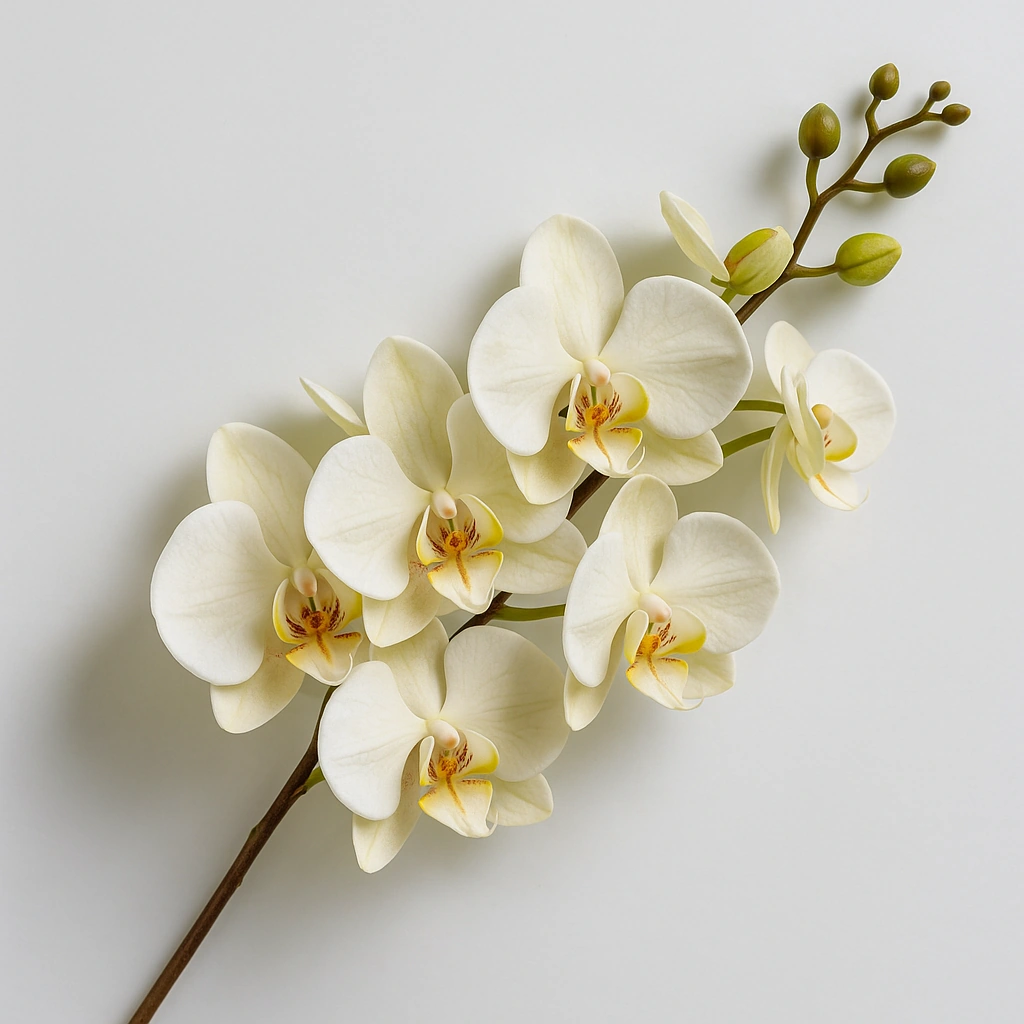 Ivory Orchid Stem - Phalaenopsis Display