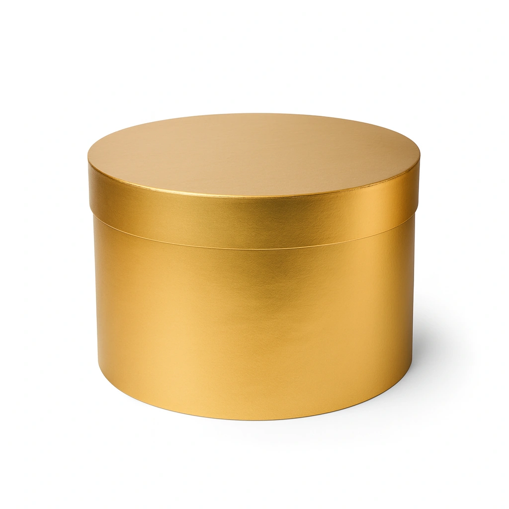 Luxury Gold Round Gift Box