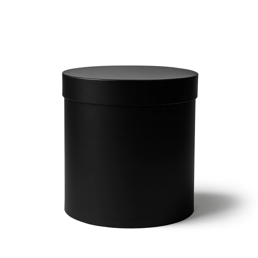 Matte Black Round Gift Box