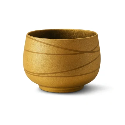 Modern Golden Porcelain Bowl