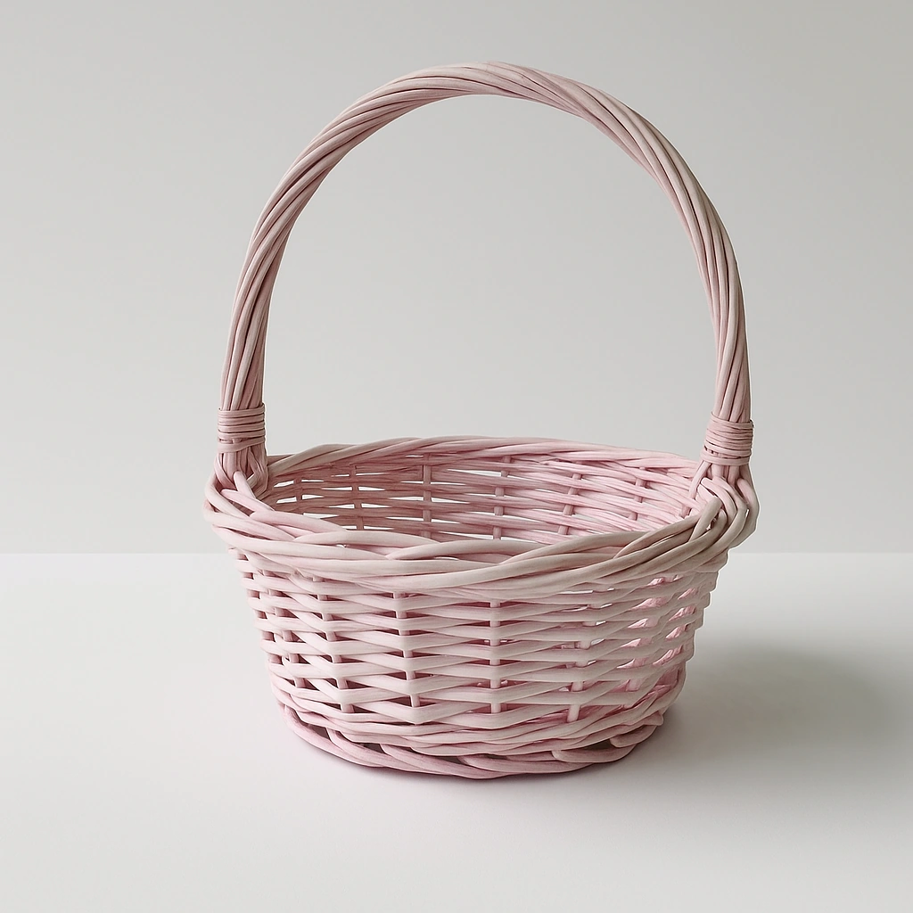 Pink & White Basket Set