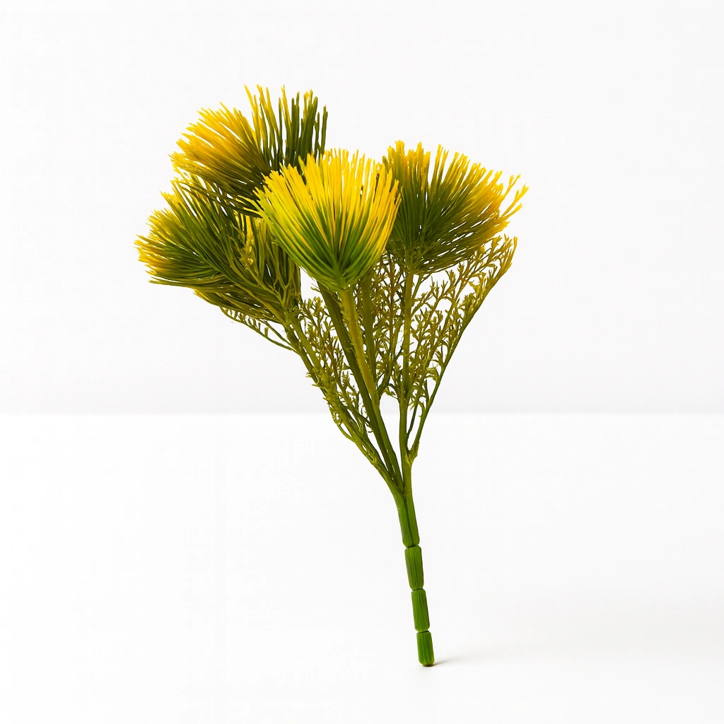 Realistic Artificial Pine Needle Spray - Yellow Green