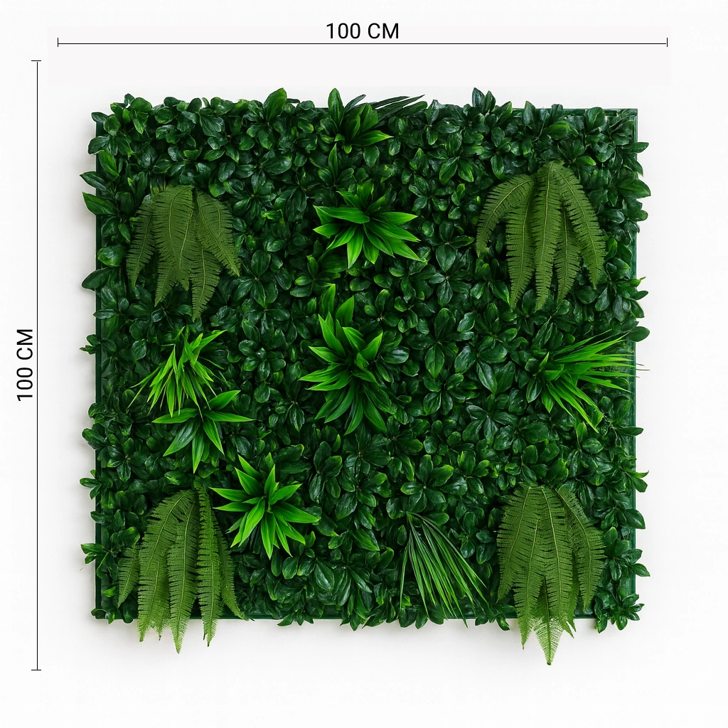 Artificial Tropical Fern and Leaf Wall Panel for Indoor & Outdoor Decor