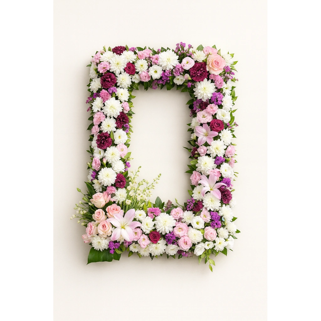 Blossom Serenity Rectangular Wreath