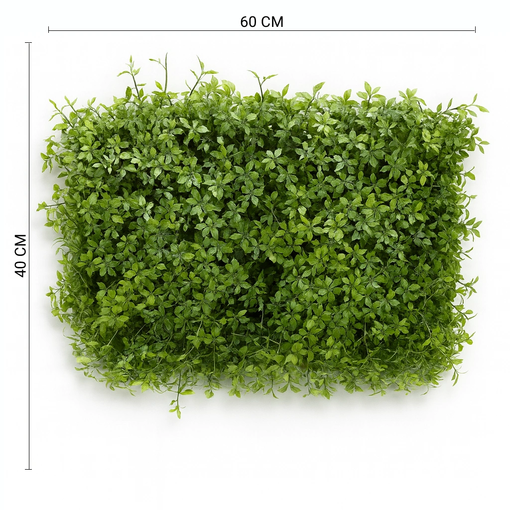 Dense Green Foliage Wall Panel
