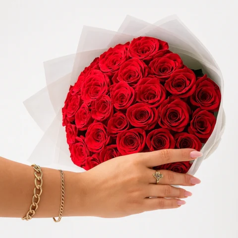 Elegant Red Rose Bouquet