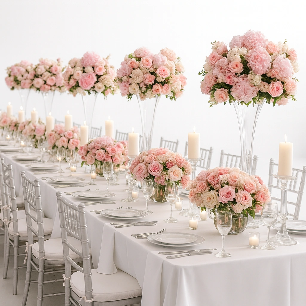 Luxury Wedding Reception Table Setup