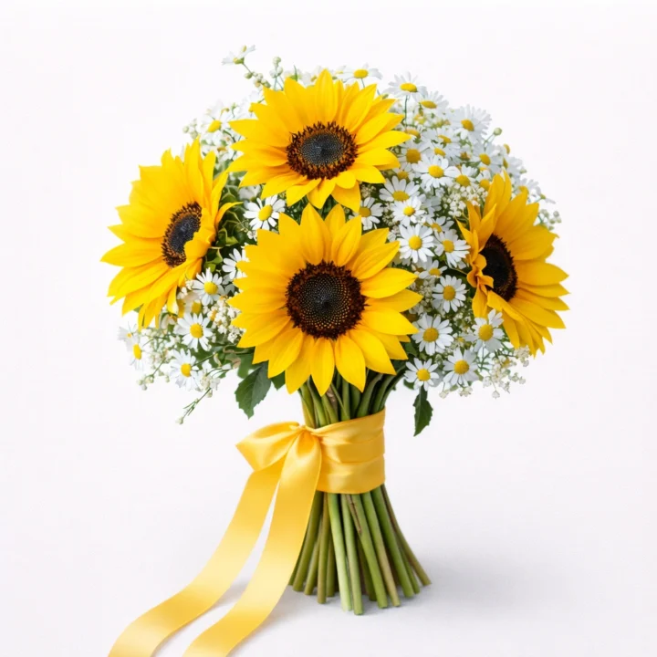 Happy Days (6 Sun Flowers With Daisies)