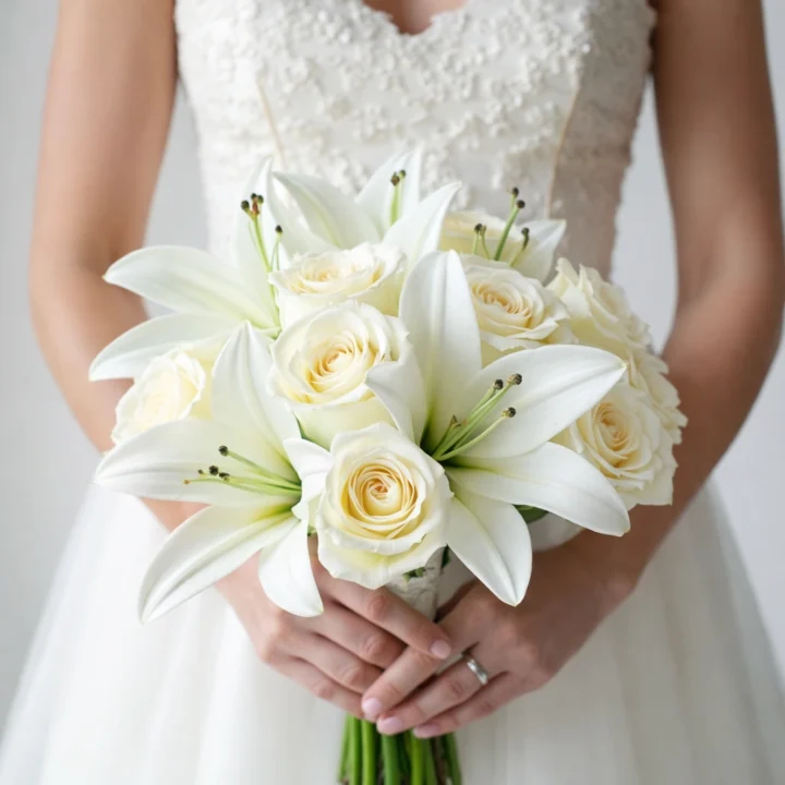 White Whisper (4 Lilies & 20 Roses with Sofeel)