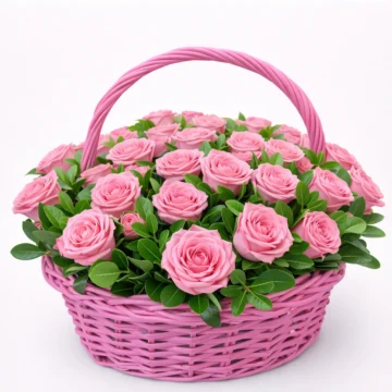 Sweetheart Basket (75 Roses)