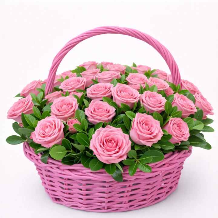 Sweetheart Basket (75 Roses)