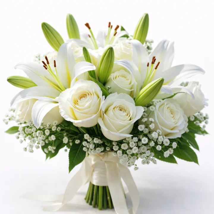 Lily Elegance (4 Lilies & 20 Roses with Sofeel)