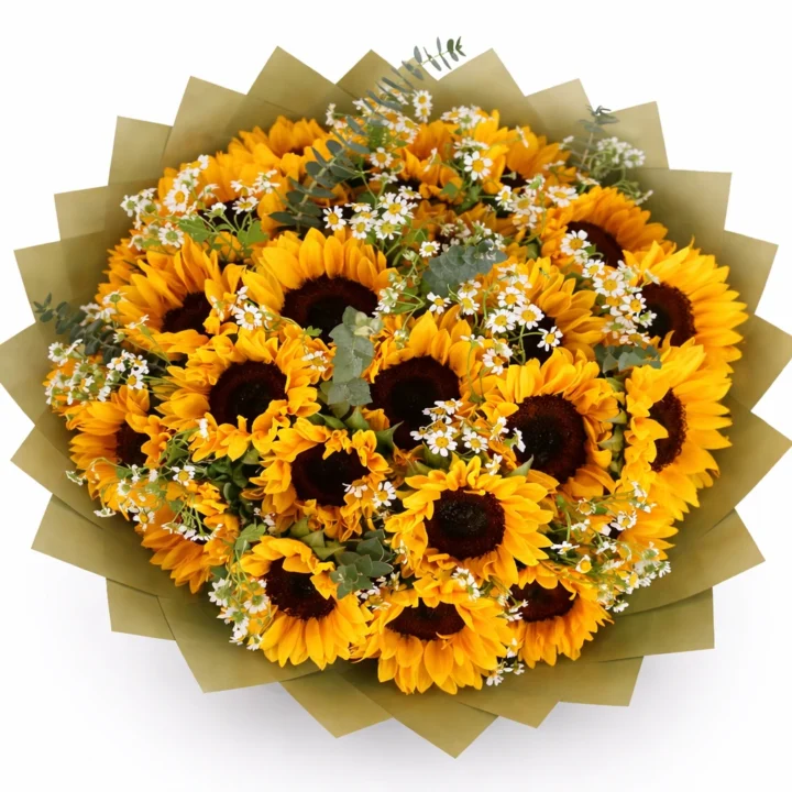 Day Deam Bloom (30 Sunflowers With Daisies)
