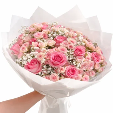 Pink Sprinkle (12 Roses& 12 Baby Roses with Sofeel)