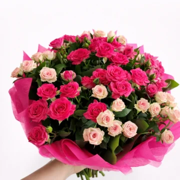 Rouge Flora (12 Baby Rose Stems)