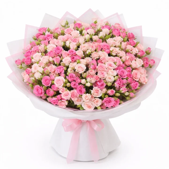 Heavens' Embrace (70 Baby Rose Stems)