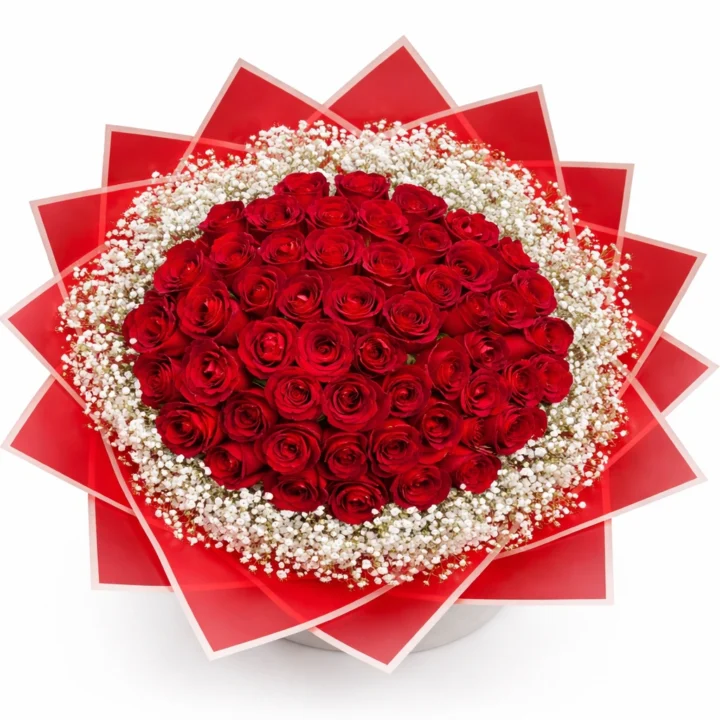 Red Seduction (50 Roses With Sofeel)