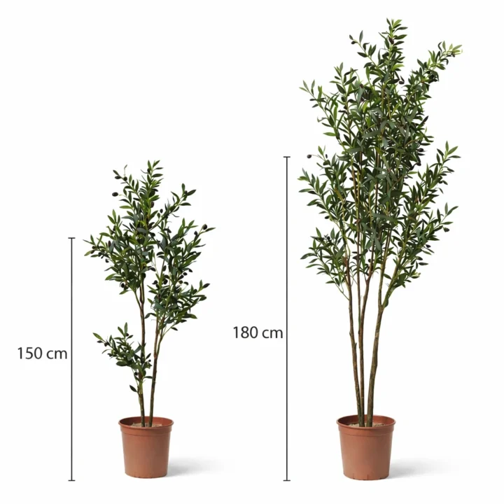 Artificial Olive Tree Duo - Image 2
