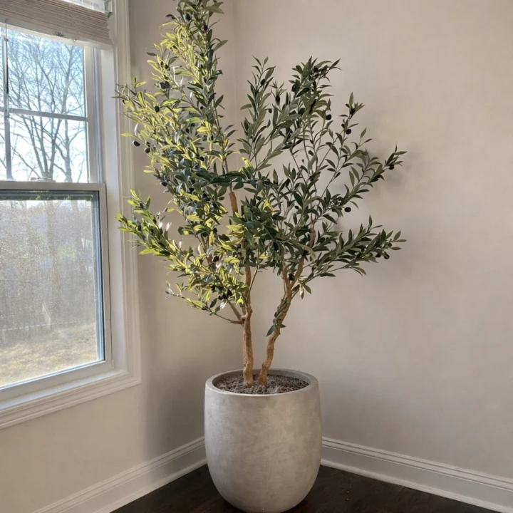 Artificial Olive Tree Duo - Image 3