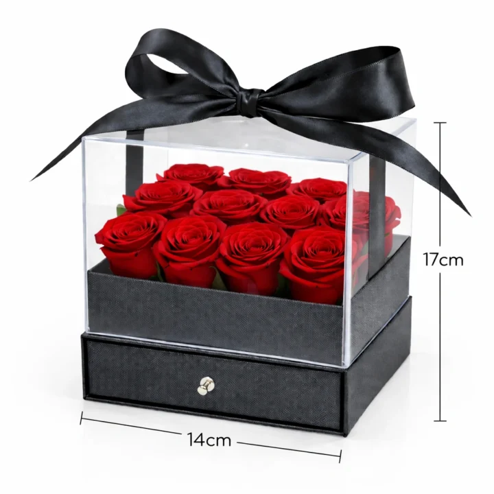 Midnight Kiss Rose Box