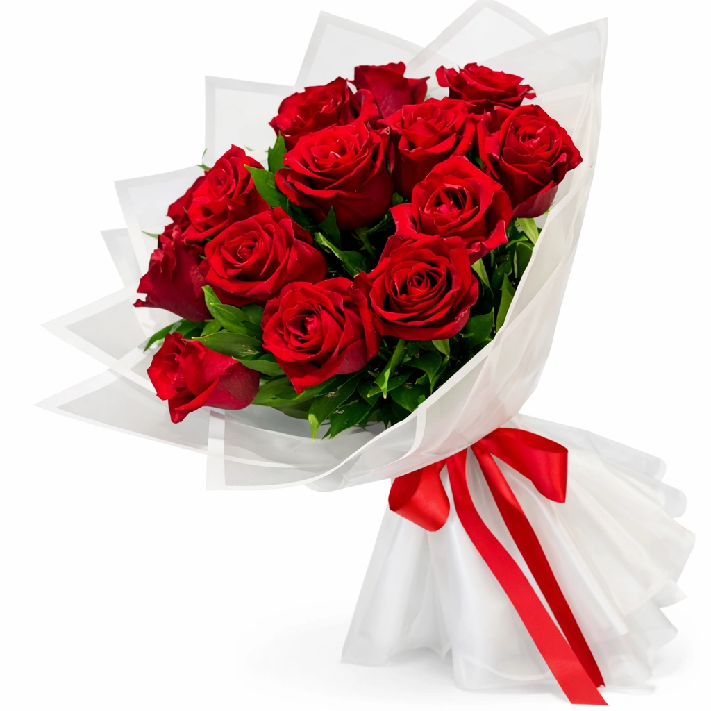 Fire Kiss (12 Red Roses)