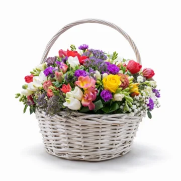 Classic Mixed Flower Basket
