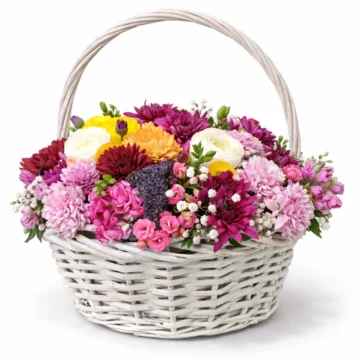Pastel Carnation Mix Basket