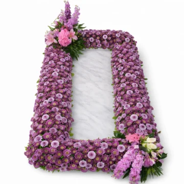 Pink Floral Open Heart Tribute
